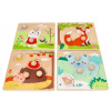 Drevené zábavné vkladacie puzzle 4 ročné obdobia Adam Toys