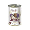 Family FIRST FAMILY FIRST Dospelý králik s hruškou - Mokré krmivo pre psov - 400 g