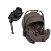 Nuna ARRA™ Flex Set + ISOFIX báza NEXT | Polohovateľná i-Size autosedačka 0–13 kg Chestnut