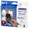 Centropen Značkovač Decorpen Metallic na rôzne materiály 8+1 ks