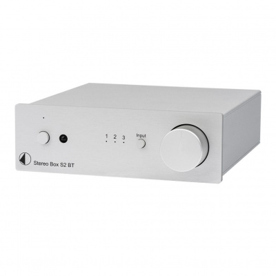 ProJect Stereo Box S2 BT Strieborná (Integrovaný digitálny stereo zosilňovač s diaľkovým ovládačom a Bluetooth prijímačom)