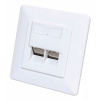 Intellinet 771900 zásuvka 2 x RJ-45 Biela (771900)