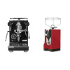 Profitec PRO 400, black + Eureka Mignon Specialita, CR ferrari red