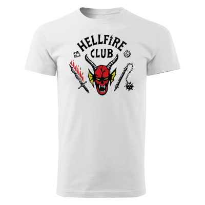 Pánské tričko Stranger Things - Hellfire Club Velikost: M