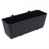 Trebor Kvetináč RATOLLA PW antracit 38x15x14cm DRL400PW/S433