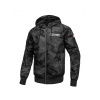 PitBull West Coast - pánská bunda ATHLETIC LOGO all black camo S