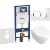 GEBERIT Duofix súprava 5v1 - inštalačný modul, závesné WC DirectFlush a Softclose WC sedadlo VILLEROY & BOCH Architectura, tlačidlo Sigma20 Round, 115.882.KJ.1 (biela/lesklý chróm), 111.300.00.5 NB4