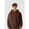 LOST YOUTH OVERSIZED HOODIE - WILD AT HEART - chocolatebrown 3XL