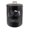 Plechový domácí kompostér BLACK 8 l Orion
