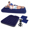 Avenli dvojitá matrac 203 x 152 x 22 cm odtiene modrej (Nafukovacie matrac velor postele 2-osobné 21470)