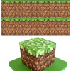 Výtlač na tortu cukrová hmota CUKROVÁ TLAČ TAPETA MINECRAFT pixely