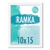 Fotorámik 10x15 A6 rámik 10x15 rámik na fotografiu biely MDF fotorámik