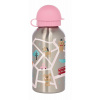 Lahvička z nerezové oceli na pití Psi růžová (400 ml) sigikid