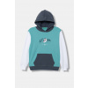 United Colors of Benetton Mikina s kapucňou detská bavlnená 3J68C205K.G.Stagionale tyrkysová 160