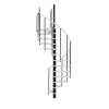 Minka STAIRS Kombinované točité schodisko Venezia biela/čierna pr. 120 cm