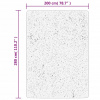 vidaXL Shaggy koberec PAMPLONA, vysoký vlas, moderný krémový 200x280cm - Krémová - 85284-39717