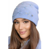 Kamea Blankytne modrá dámska elegantná zimná čiapka Kamea Huma, Veľkosť uni, Farba blankytná modrá