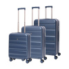 Sada cestovních kufrů AEROLITE T-635/3 - modrá - 100.8 / 67 / 38.8 L