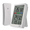 EMOS Digitálny teplomer s vlhkomerom, bezdrôtový snímač, budík, dátum E0558W
