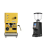 Profitec GO, yellow + Eureka Atom Specialty 65, black
