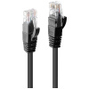 LINDY 48080 RJ45 sieťové káble, prepojovacie káble CAT 6 U/UTP 5.00 m čierna 1 ks; 48080
