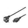 PREMIUMCORD Kabel napájecí 230V pro NTB (3pin, Schuko, trojlístek) 5m kpspt5