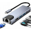 ADAPTÉR 5v1 USB-C Thunderbolt 3 HDMI 4K MacBook M1