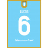 Superfutbal Maketa dresu Lazio Rím, modrá Rozmer: A2, Meno a číslo: Lucas 6
