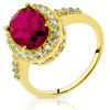 Klasická Elegancia, zlatý Prsteň s ruby 15 (Klasická Elegancia, zlatý Prsteň s ruby 15)