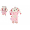 Zajac/zajačik zaspávač plyš 24cm ružový 56800346