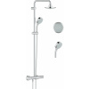 Grohe New Tempesta sprchová súprava nástenná s termostatom s dažďovou sprchou StarLight Chrome 27922000