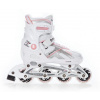 Raven Pulse white/pink kolieskové inline korčule - EU 37-40