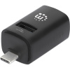 Manhattan 180993 hub USB 3.2 Gen 1 (3.1 Gen 1) Type-C 5000 Mbit/s Čierna (180993)