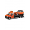 Bburago Bburago 1:43 Odťahovka + Mini Copper S oranžové