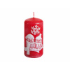 Nohel Garden Svíčka SOVA ZIMNÍ VÁLEC vánoční d6x13cm