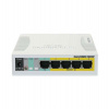 Mikrotik Cloud Smart Switch CSS106-1G-4P-1S (RB260GSP), 5x 1G, 1x SFP, PoE switch (RB260GSP)