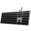 Satechi Slim W3 káblová klávesnica, podsvietená, space gray ST-UCSW3M