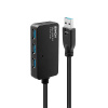 Lindy 43159 rozbočovač rozhraní USB 3.2 Gen 1 (3.1 Gen 1) Type-A 5000 Mbit/s Černá
