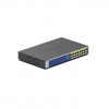 NETGEAR GS516PP Nespravované Gigabit Ethernet (10/100/1000) Podpora napájania cez Ethernet (PoE) Modrá, Šedá (GS516PP-100EUS)