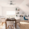 Stropný ventilátor Hunter Kennicott strieborný matný - 50936