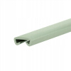 PVC zábradlie PREMIUM, zábradlie 40x8 mm, svetlozelené 1 m