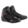 Dámske topánky na moto Alpinestars Stella Faster-3 Drystar black / fuchsia veľ. 38