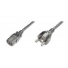 PremiumCord napájecí kabel 240V, délka 2m CEE7 přímý/IEC C13 kpsp2r