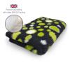 DRYBED Premium Vet Bed Kruhy čierny + zelený + biely 150 x 100 cm