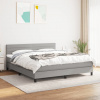 zahrada-XL Boxspring posteľ s matracom bledosivá 180x200 cm látka 3140153