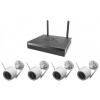 Kamerový set Ezviz H3C 2K+ Wi-Fi KIT IP vonkajší, bullet, 4Mpix, 1x NVR CS-X5S-R100-8W/ 4x IP kam. H3C 2K+, HDMI/VGA/Wi-
