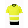 RESULT R 502X / Unisex reflexné tričko - fluorescent yellow/black L/XL