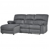 P & B ROHOVÁ SEDACIA SÚPRAVA, textil, sivá - Online Only obývacie izby - 000454001702