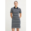 Tommy Hilfiger šaty bavlnené s elastanom WW0WW43228 tmavomodrá M