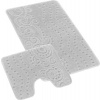 SADA BANY 60x100 + 60x50 cm - s výkrojem - sada 60x100, 60x50 cm - Ornament světle šedá - Bellatex
